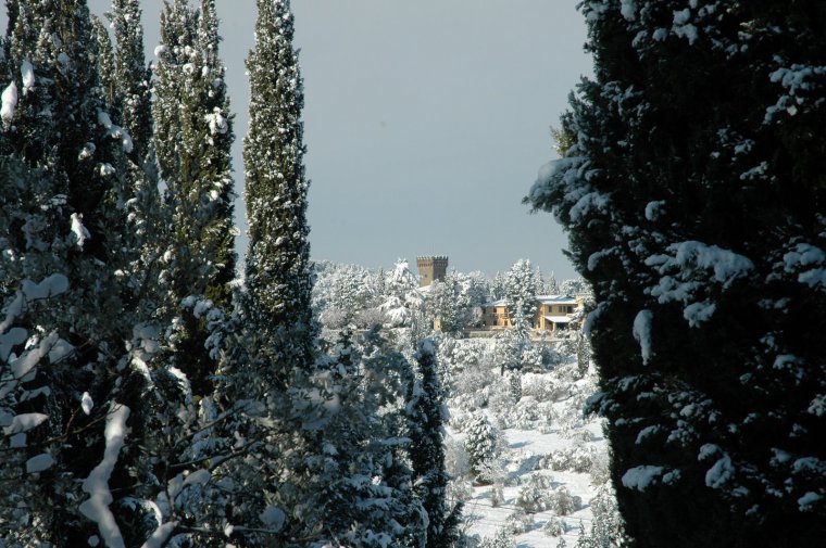 Snow in Chianti