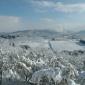Chianti vineyards under the snow