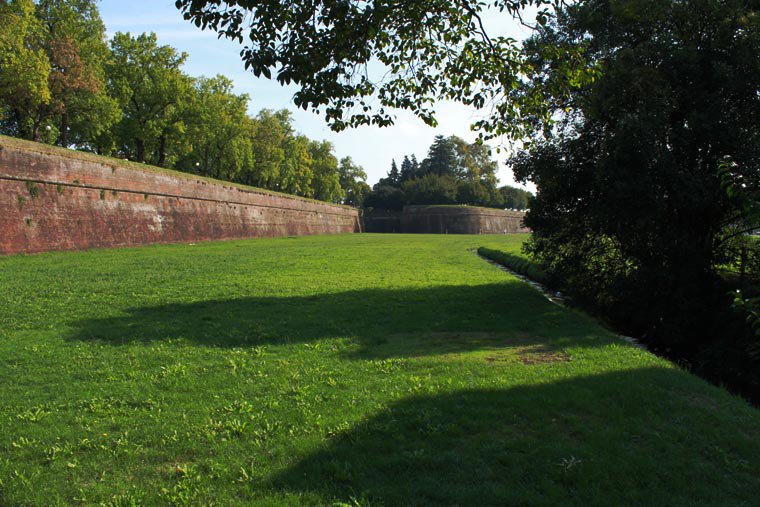 View of walls and moat